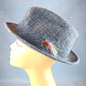 Mc Gregor Sports Wear 100 % wool hat Made in the  USA medium 7/71/8 With Feather